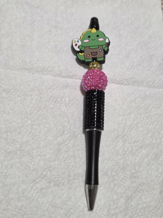 Other - Kids Decorative Black and Pink Dinosaur Pen - Brand